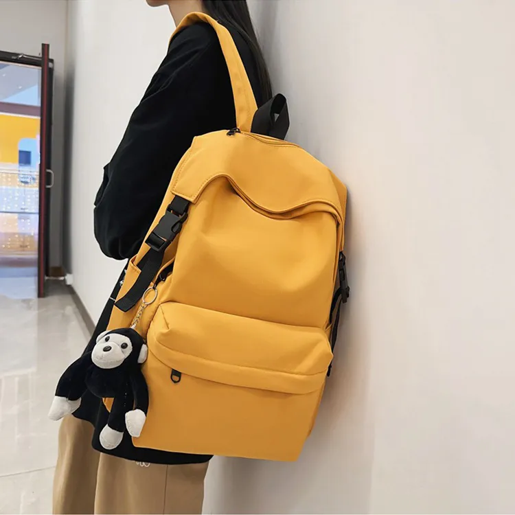 GEERDUN Nylon Backpack Large Size Unisex Black/Green/Gray/Yellow/Blue-11