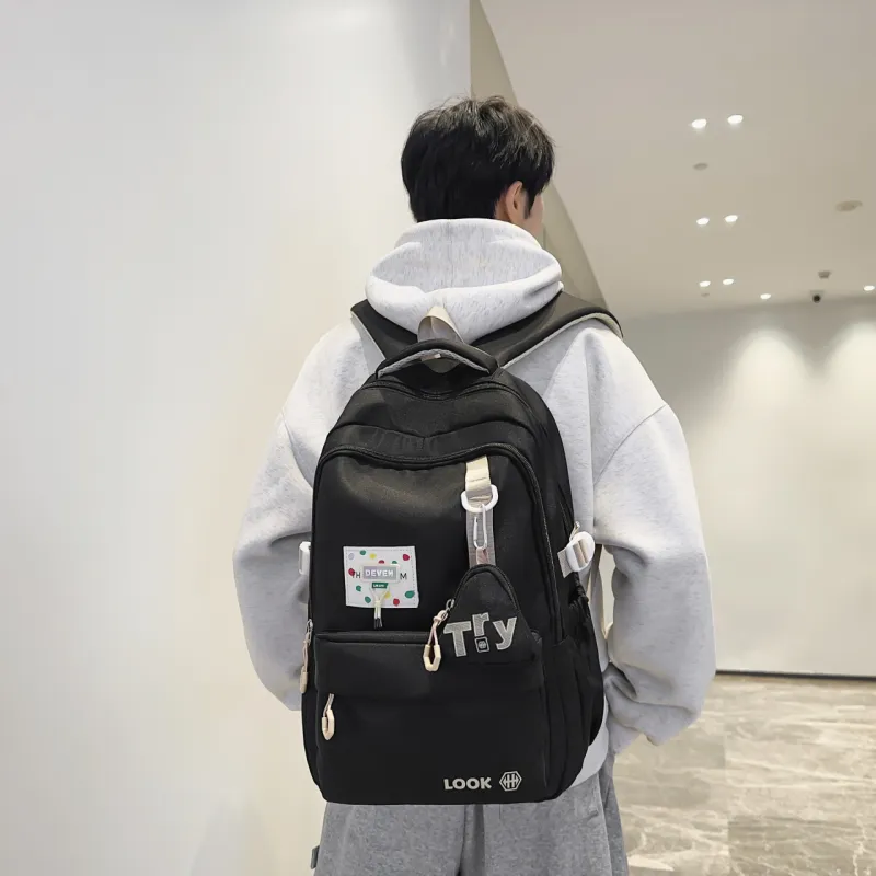 GEERDUN Nylon Backpack Unisex Multicolor-3