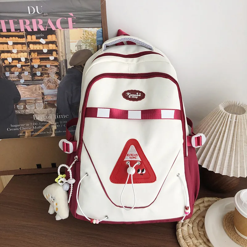 GEERDUN Nylon Backpack Unisex Multicolor-5