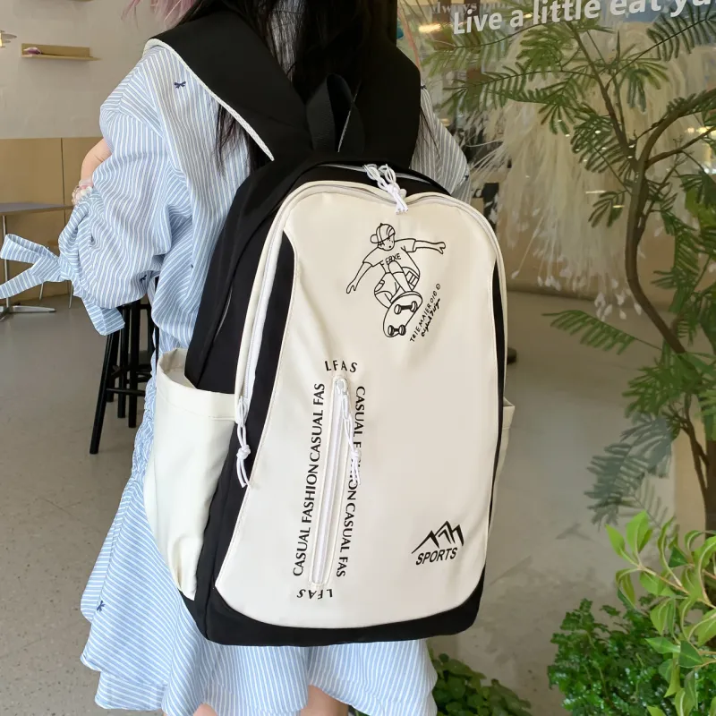 GEERDUN Nylon Backpack Regular Unisex Multicolor-3