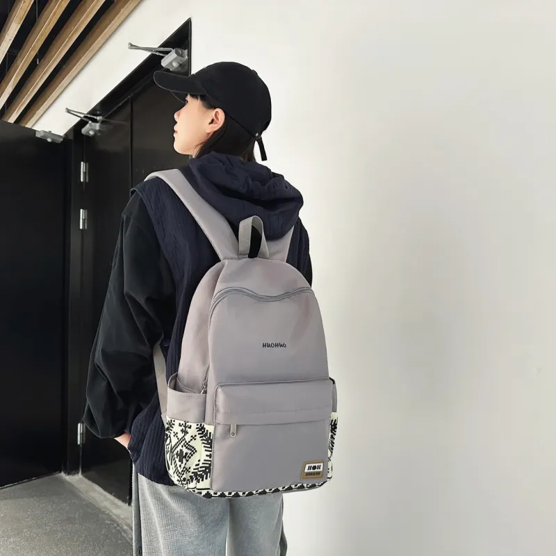 GEERDUN Nylon Backpack Unisex Multicolor-6