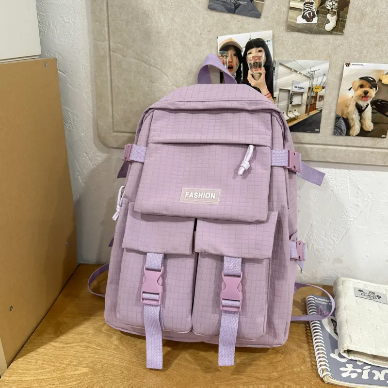 GEERDUN Nylon Backpack Unisex Multicolor-14