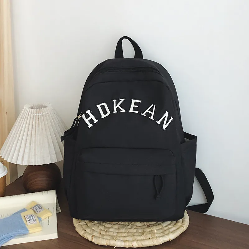 GEERDUN Nylon Backpack Unisex White/Black/Red/Khaki/Brown-3