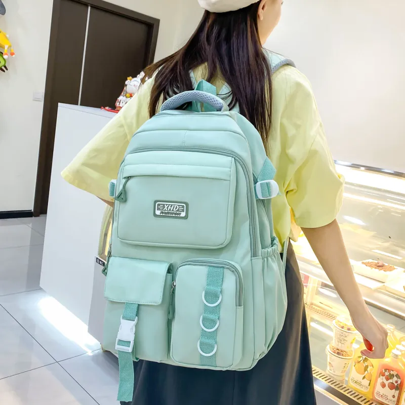 GEERDUN Nylon Backpack Unisex Multicolor-5