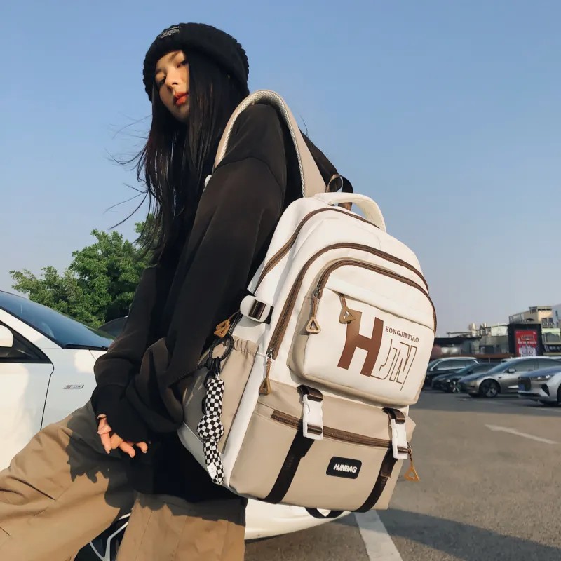 GEERDUN Nylon Backpack Unisex Multicolor-8