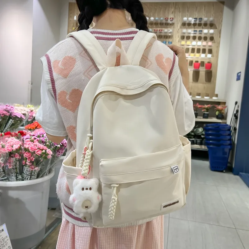 GEERDUN Nylon Backpack Unisex Multicolor-5