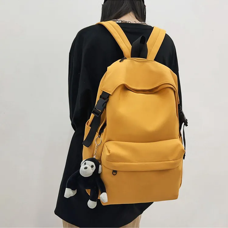 GEERDUN Nylon Backpack Large Size Unisex Black/Green/Gray/Yellow/Blue-10