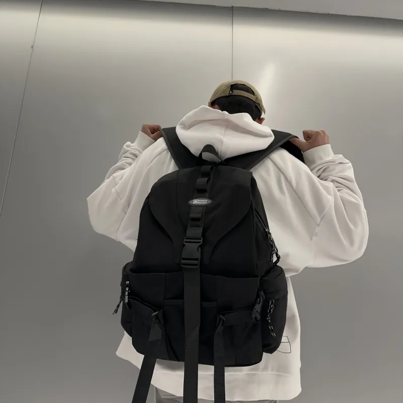 GEERDUN Nylon Backpack Unisex Multicolor-1