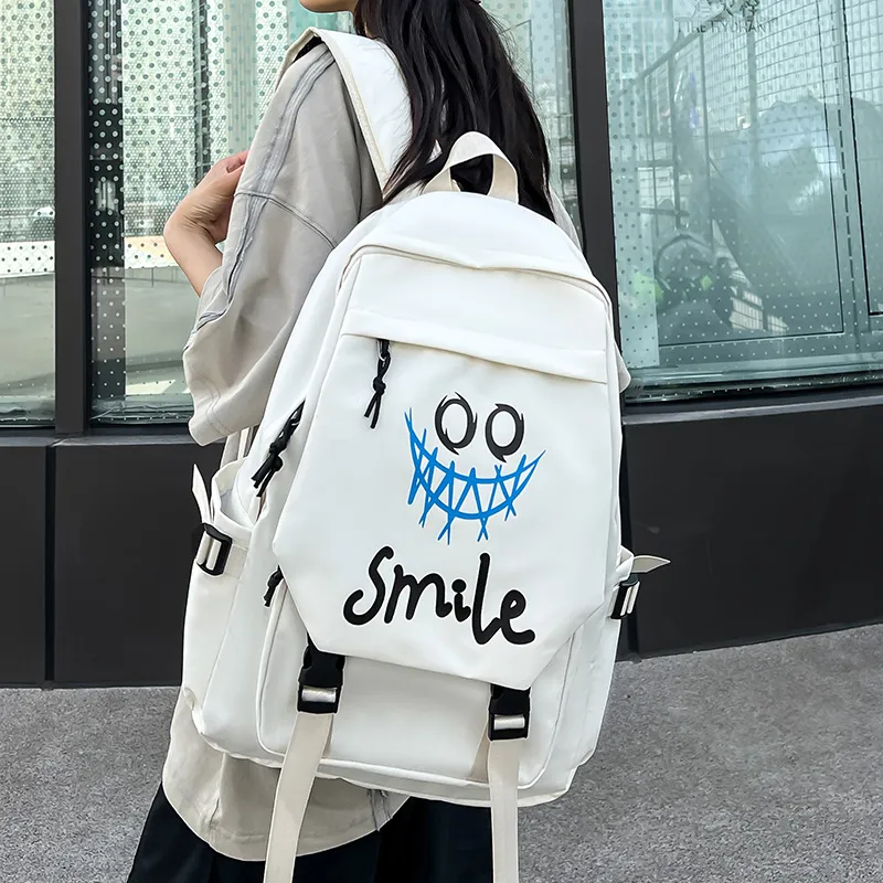 GEERDUN Composite Cloth Backpack Unisex White Style 1/White Style 2/Black Style 1/Black Style 2-8