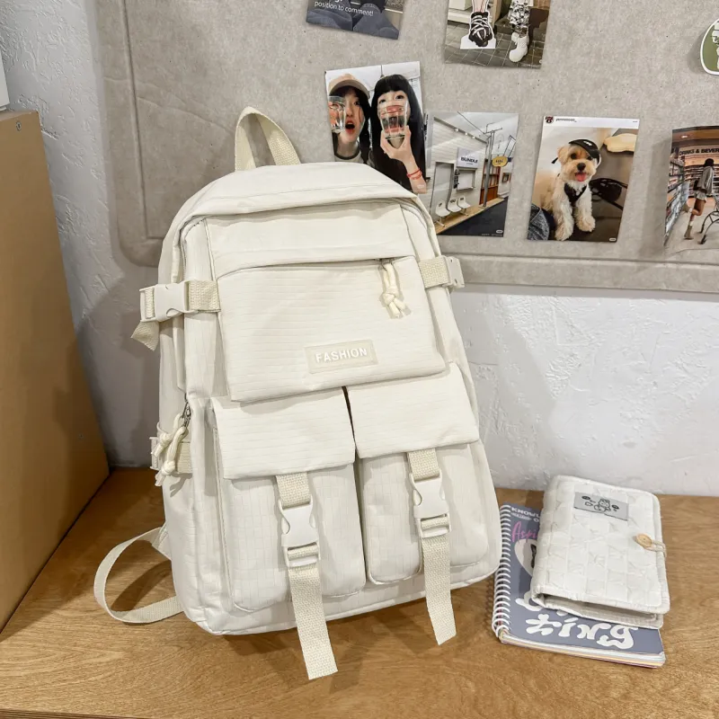 GEERDUN Nylon Backpack Unisex Multicolor-1