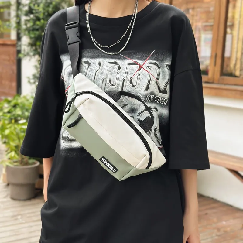 GEERDUN Nylon Laptop Backpack Regular Unisex Pure Black/Black & White/Green/Khaki-7