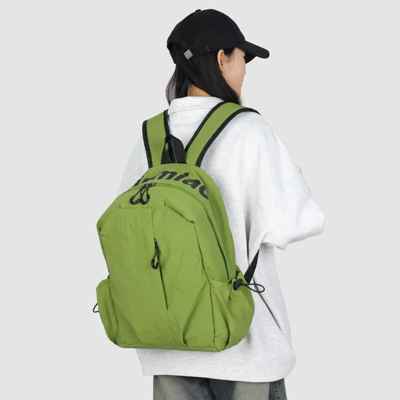 GEERDUN Abrasion Resistant Material Backpack Regular Unisex Ecru, Gray, Black, Green-16