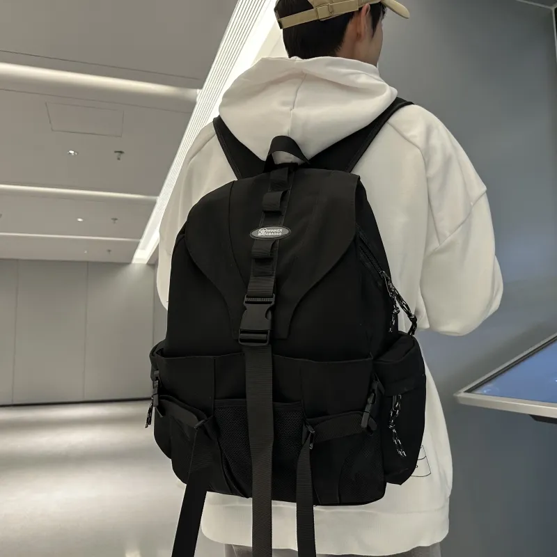 GEERDUN Nylon Backpack Unisex Multicolor-4