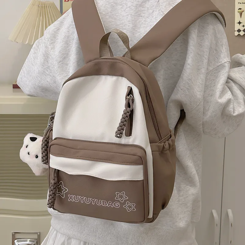 GEERDUN Nylon Backpack Women's Pink/Blue/Brown/Black/Purple/Green-7