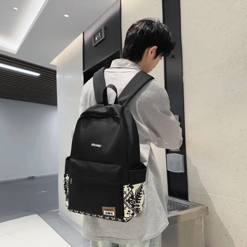 GEERDUN Nylon Backpack Unisex Multicolor-12