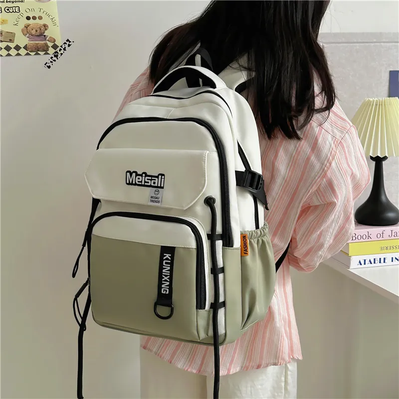 GEERDUN Nylon Backpack Unisex Multicolor-1