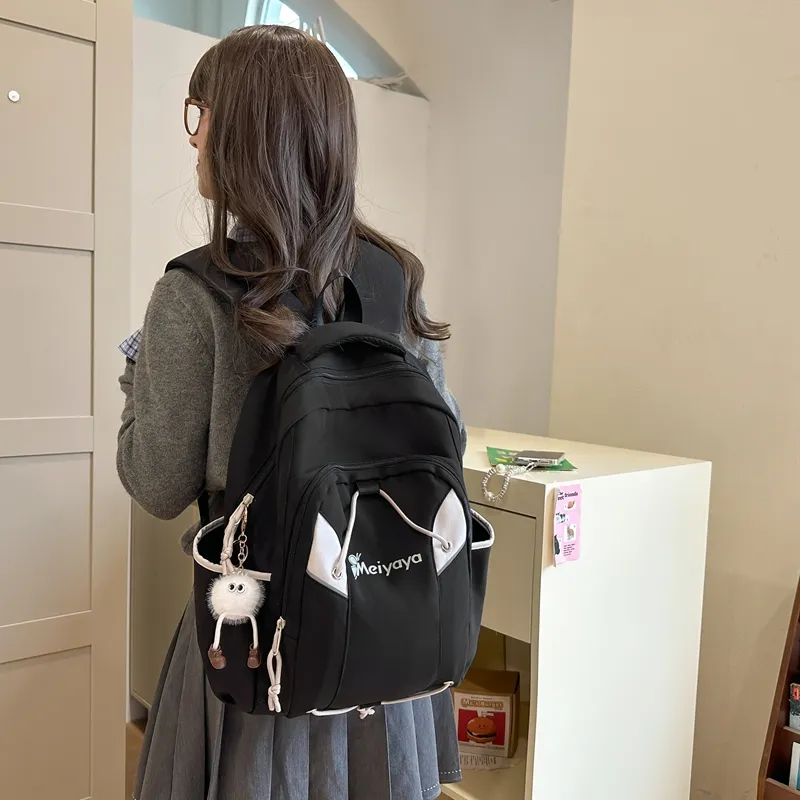 GEERDUN Nylon Backpack Unisex Multicolor-5
