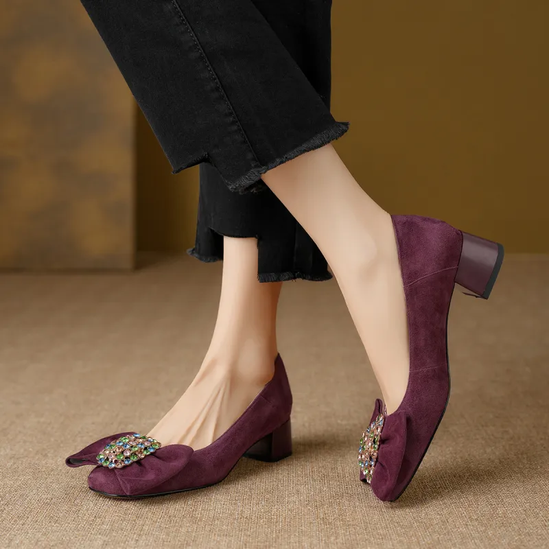 XICUNMINGWU High Heels Women's Purple-25