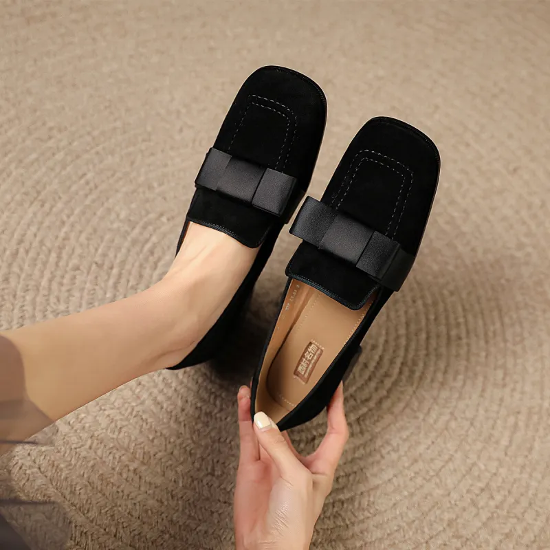 XICUNMINGWU Loafers Women's Black-5