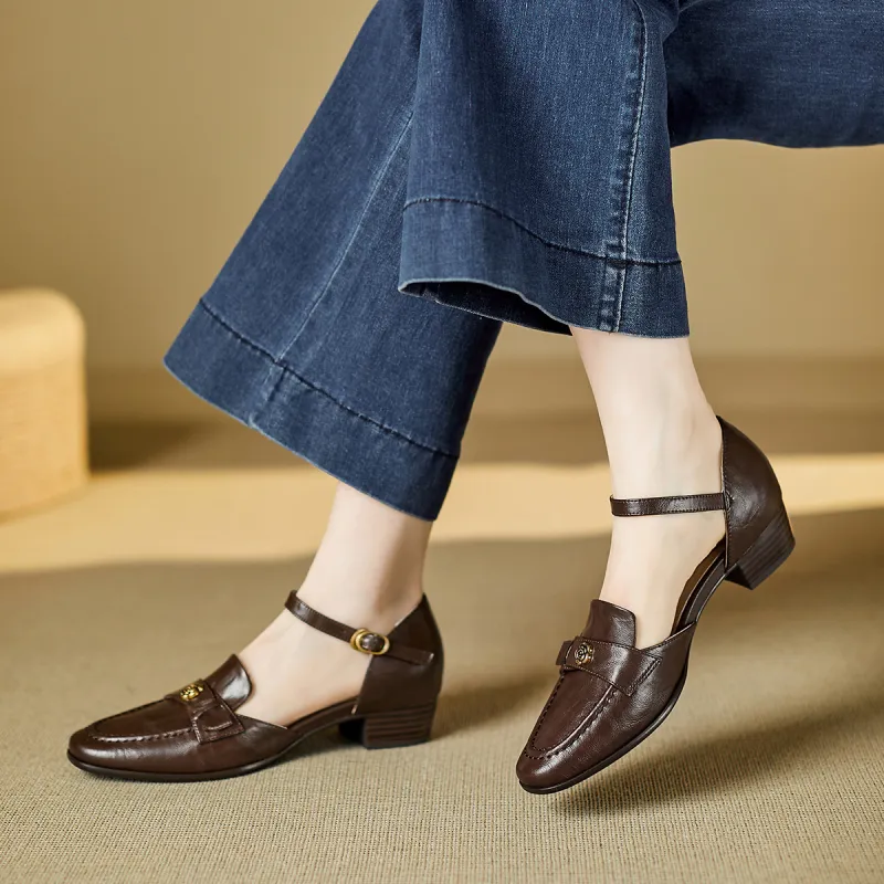 XICUNMINGWU High Heels Women's Dark Brown-4