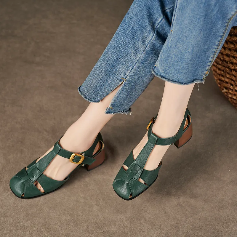 XICUNMINGWU Roman Sandals 5.3CM Women's-12