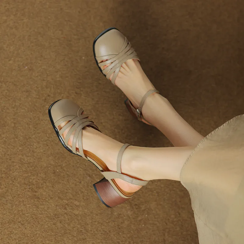 XICUNMINGWU Chunky Heel High Heels Women's-13