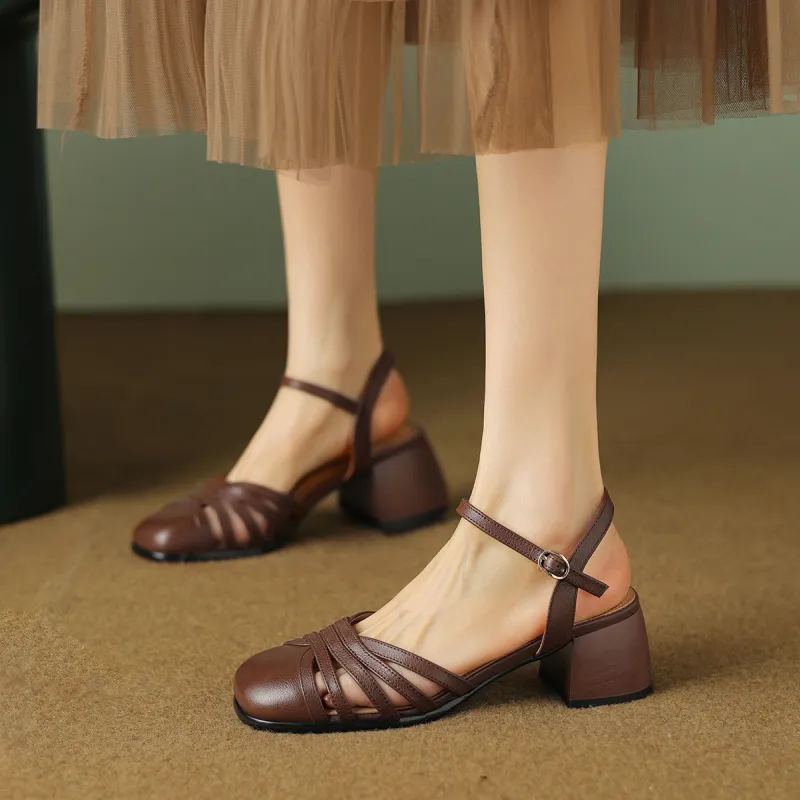 XICUNMINGWU Chunky Heel High Heels Women's-4