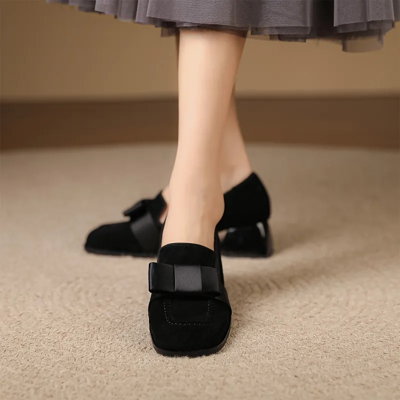 XICUNMINGWU Loafers Women's Black-3