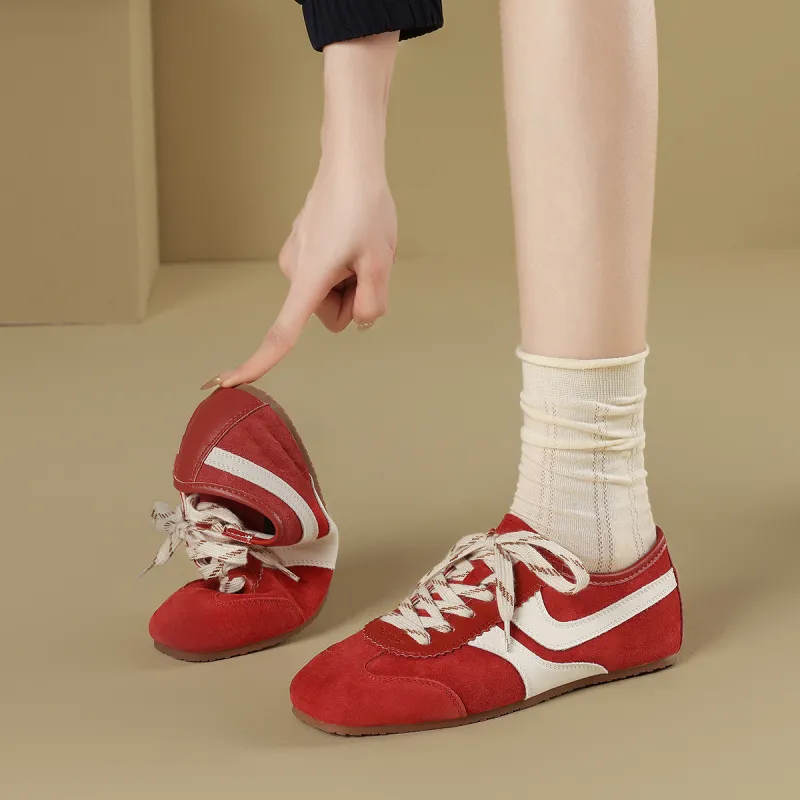 XICUNMINGWU Low Top Casual Shoes Women's Red-3