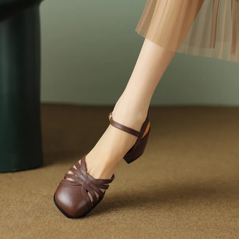 XICUNMINGWU Chunky Heel High Heels Women's-2