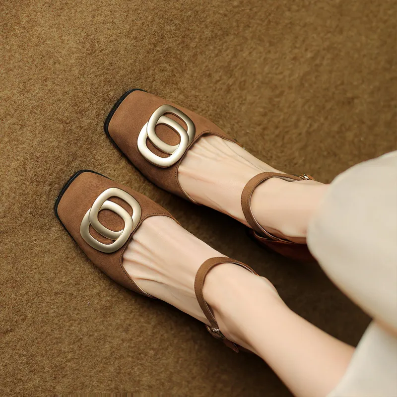 XICUNMINGWU Chunky Heel High Heels 6.5cm Women's-9