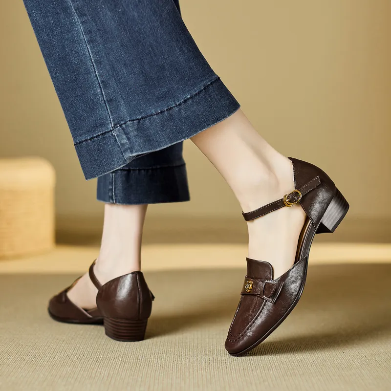 XICUNMINGWU High Heels Women's Dark Brown-6