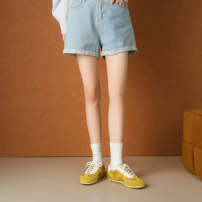 XICUNMINGWU Skateboard Shoes Women's Yellow-5