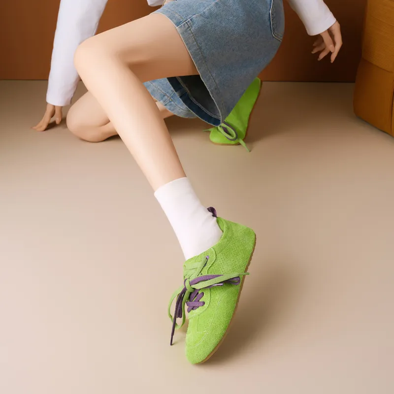 XICUNMINGWU Skateboard Shoes Women's Green-5