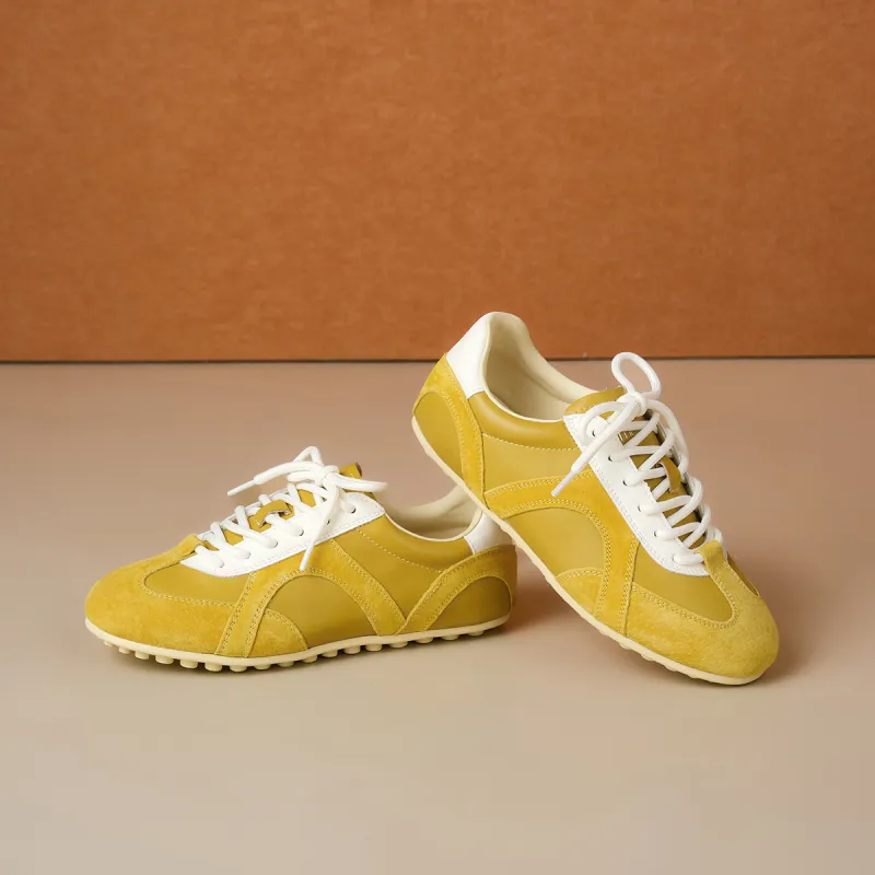 XICUNMINGWU Skateboard Shoes Women's Yellow-2