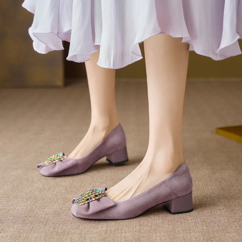 XICUNMINGWU High Heels Women's Purple-4