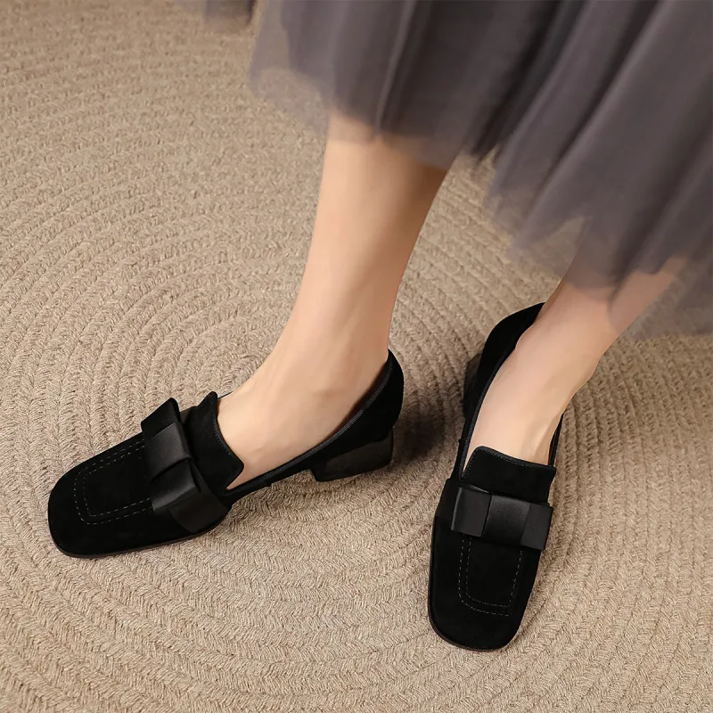 XICUNMINGWU Loafers Women's Black-4