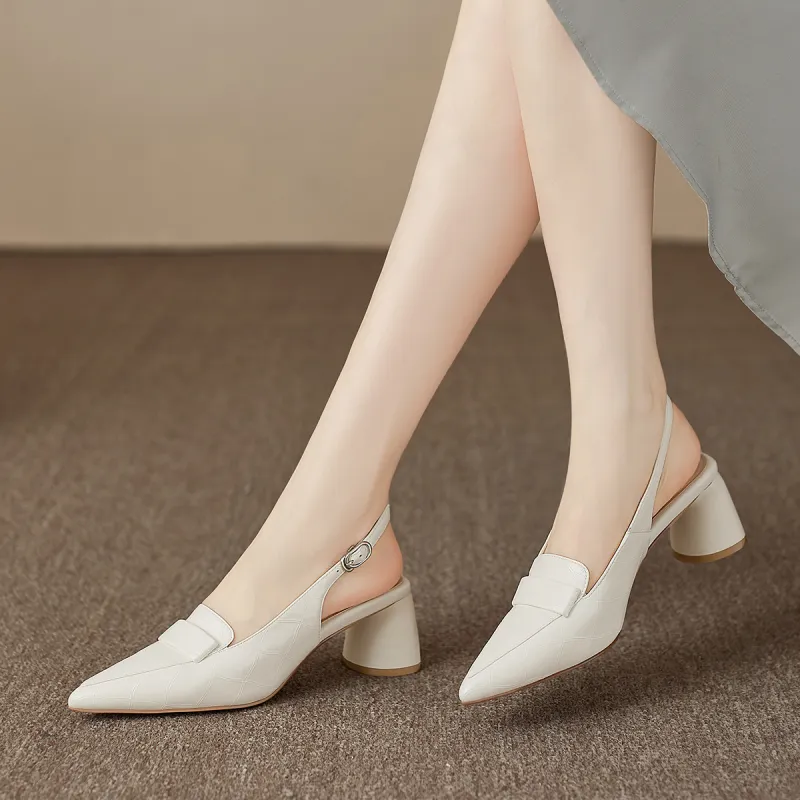 XICUNMINGWU High Heels Women's Ecru/Apricot-5