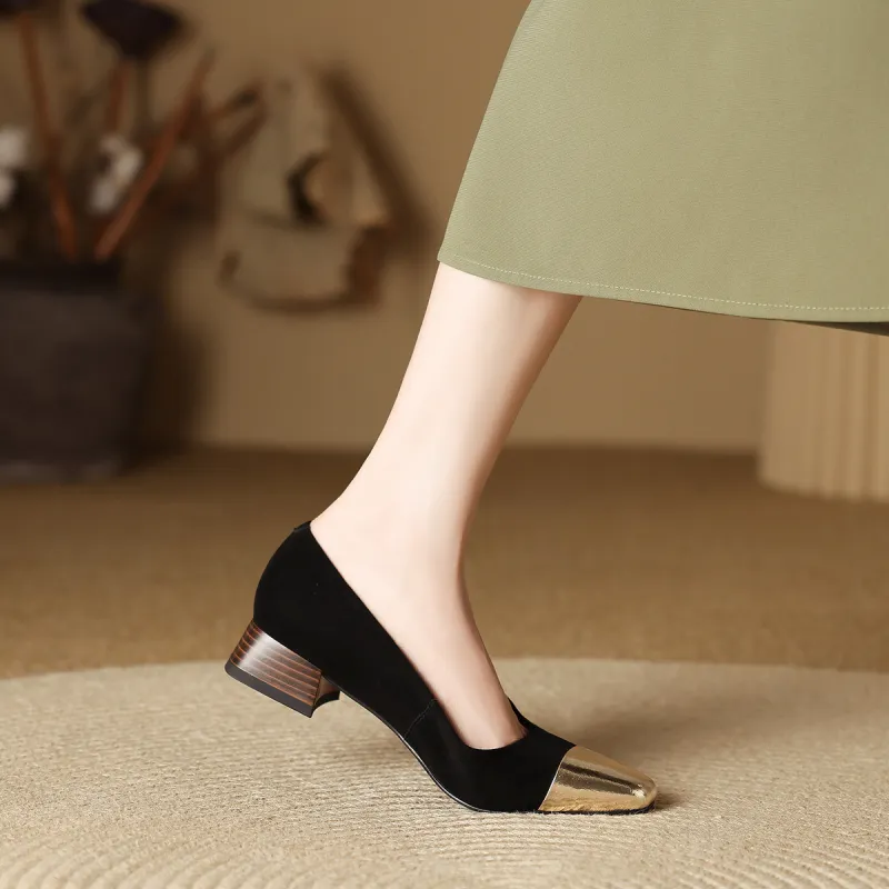 XICUNMINGWU Chunky Heel High Heels Women's-2