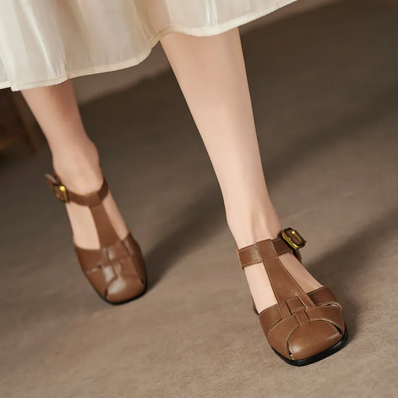 XICUNMINGWU Roman Sandals 5.3CM Women's-5
