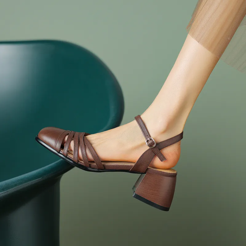 XICUNMINGWU Chunky Heel High Heels Women's-1