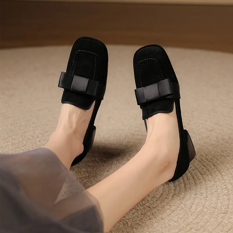 XICUNMINGWU Loafers Women's Black-1