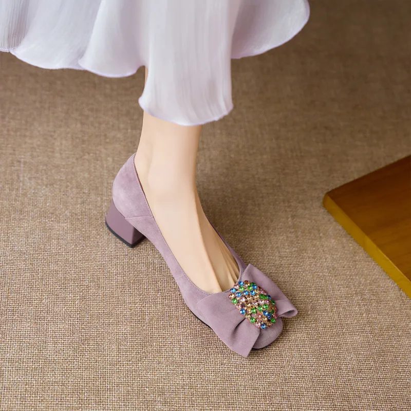 XICUNMINGWU High Heels Women's Purple-6