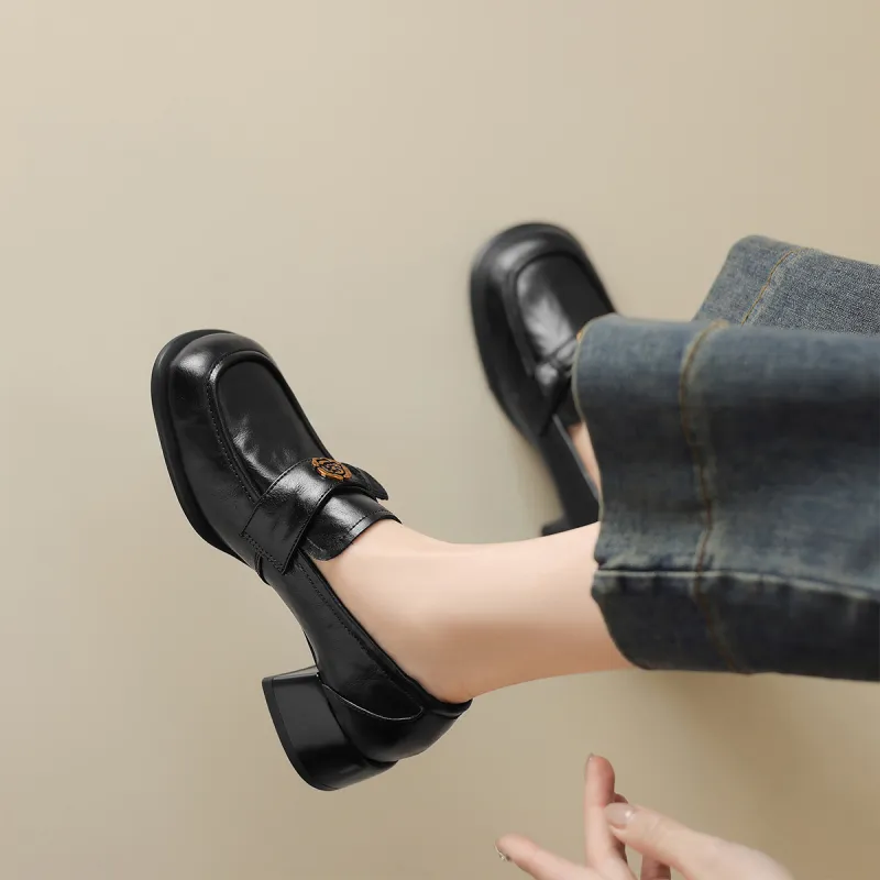 XICUNMINGWU Loafers Women's Black/Dark Brown-5