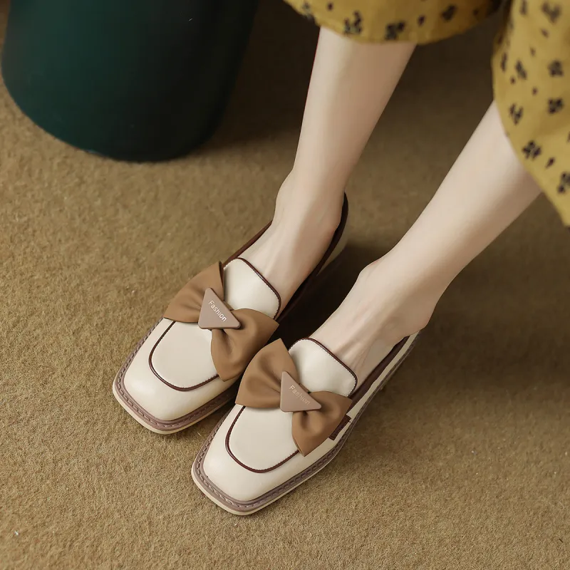 XICUNMINGWU Loafers Women's Ecru-5