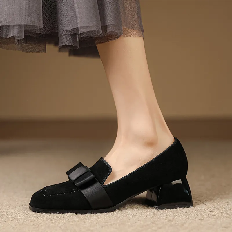 XICUNMINGWU Loafers Women's Black-6