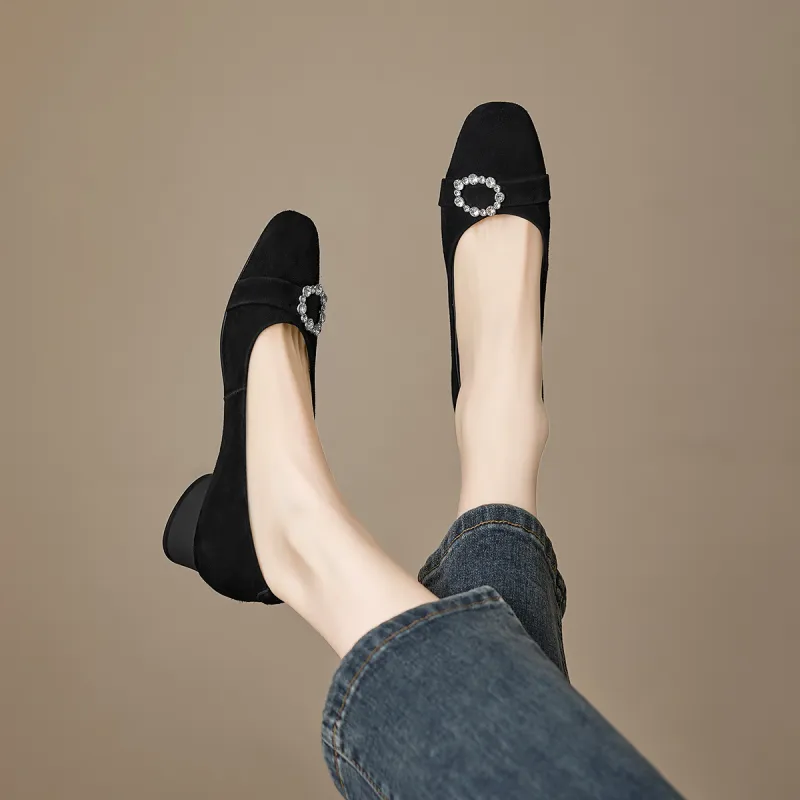XICUNMINGWU Block Heel High Heels Women's-5