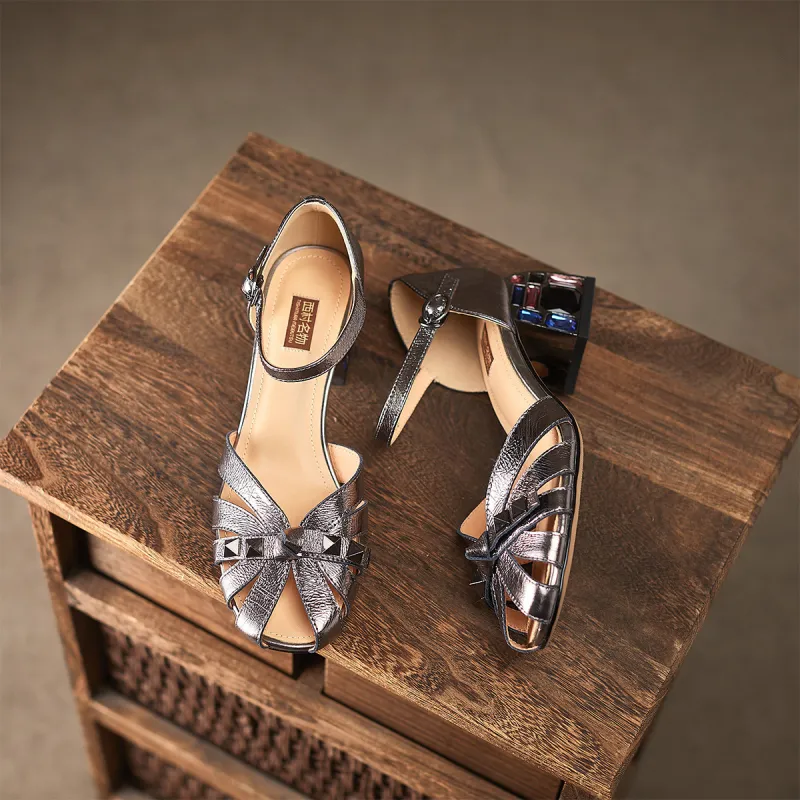 XICUNMINGWU Block Heel High Heels Women's-3
