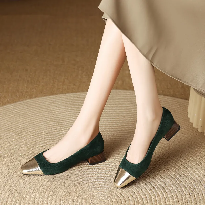 XICUNMINGWU Chunky Heel High Heels Women's-11