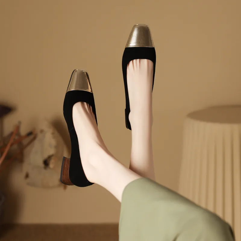 XICUNMINGWU Chunky Heel High Heels Women's-6